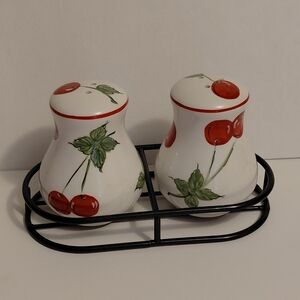 Cherry Salt and Pepper Shakers